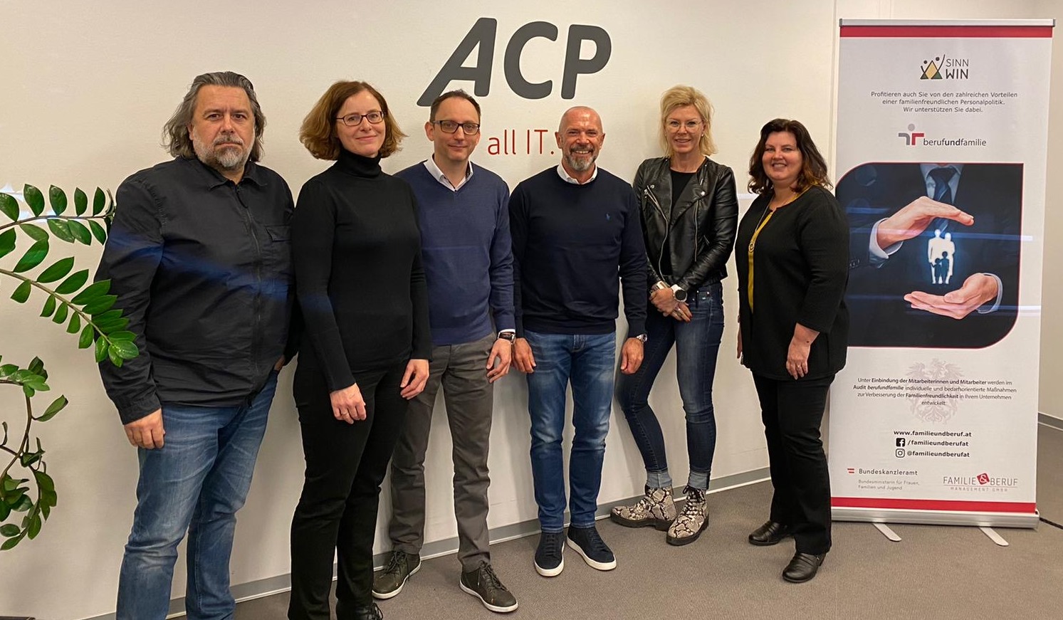 SinnWin VereinbarkeitskundIn ACP IT Solutions wird Staatliche Auszeichnung „Familienfreundlicher Arbeitgeber“ verliehen, 03.2021