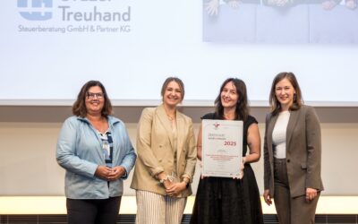 SinnWin Vereinbarkeitskundin Grazer Treuhand – Verleihung staatliche Auszeichnung „Familienfreundlicher Arbeitgeber“, 09.2026